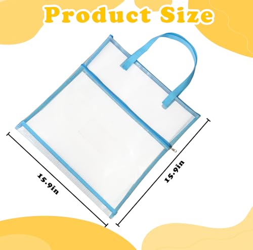 Image of 2 Pcs Sewing Project Bag,Portable Project Bags,Sew Quilting Bag,Storage Bag for Art and Wearable Craft,Craft Project Organizer Tote with Zipper and Double Pockets