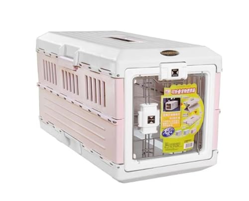 折りたたみ式の持ち運び可能なケース、犬用ケージ、猫用ケージ、ペット用ケージ、輸送用ケース、車載用の外出用持ち運び可能なケージ (ホワイト)