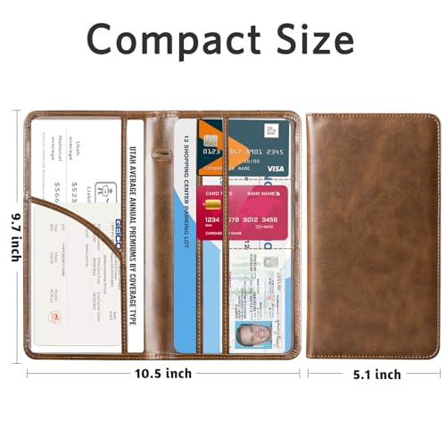 Image of CoBak Car Registration and Insurance Holder | Vehicle Glove Box Organizer, Auto Truck Compartment Document Case with Magnetic Closure for Insurance & Driver License