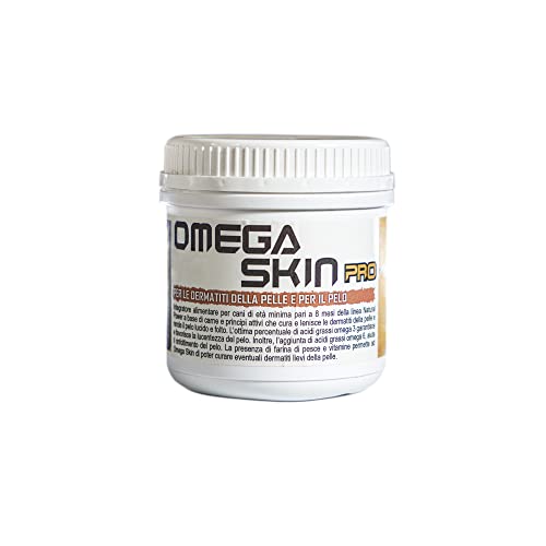 Omega skin pro 250 suplemento alimenticio para perros, suplemento para la piel del perro, suplemento para el pelo del perro