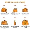 Farnirvana-Set-de-Calabaza-Tallado-de-Halloween-14-Piezas-kit-de-Herramientas-de-Tallado-Pumpkin-Profesional-DIY-Calabaza-Talla-Herramienta-para-Linterna-de-Calabaza-de-Bricolaje-de-Halloween