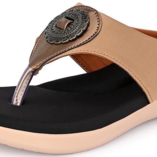 Image of Centrino Women Thong Sandals & Comfortable Ortho Care Sandal For Ladies | Fashion Wear Sandal & Chappal | Soft Cushioned for More comfort (2854)