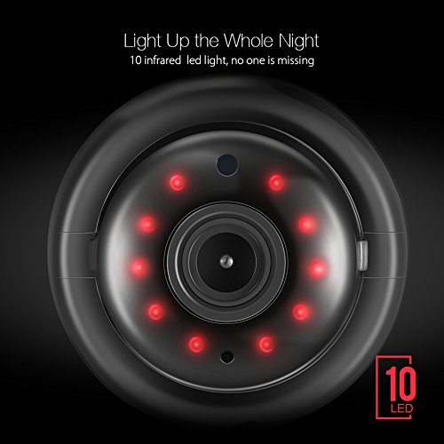 Front view of the Digoo DG-M1Q camera showing 10 infrared LED lights