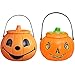Willoo 2 Pezzi Caramelle Zucca Halloween, Barattolo Caramelle Halloween, Lanterna Zucca Halloween, Cestino Zucca Halloween con Maniglia E Coperchio per Halloween, Natale O Altre Feste a Tema
