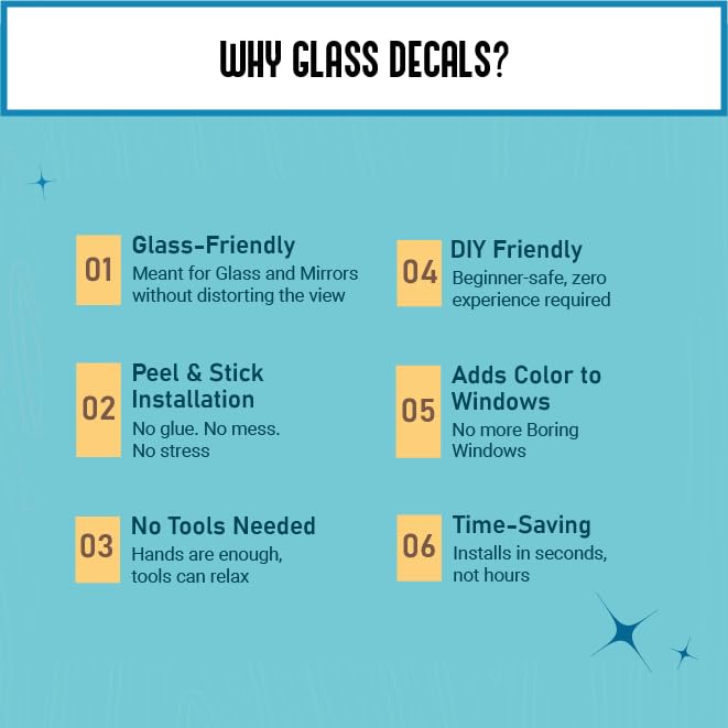 Image of Underwater Dreams Glass Decal 3 ft x 1.6 ft, Vibrant Marine Life Design for Glass & Laminated Surfaces, Peel-and-Stick