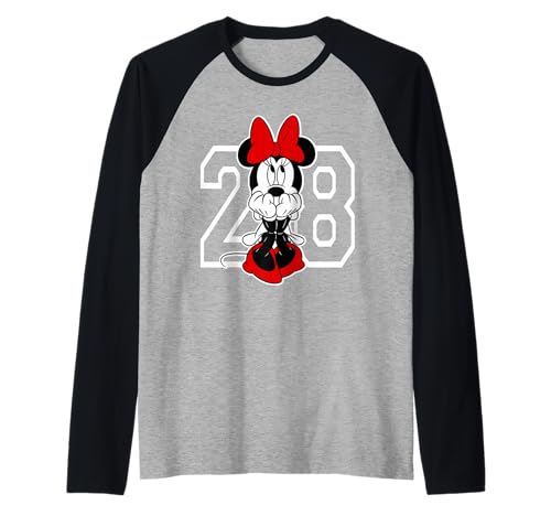 Minnie Mouse Disney haut raglan baseball aux finitions soignées