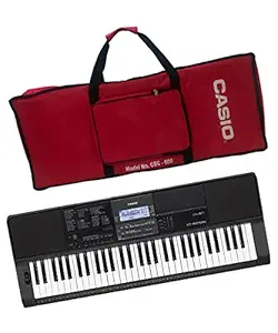 Casio CT-X870IN 61-Key Touch Sensitive Portable Keyboard with Carry Case (Red)