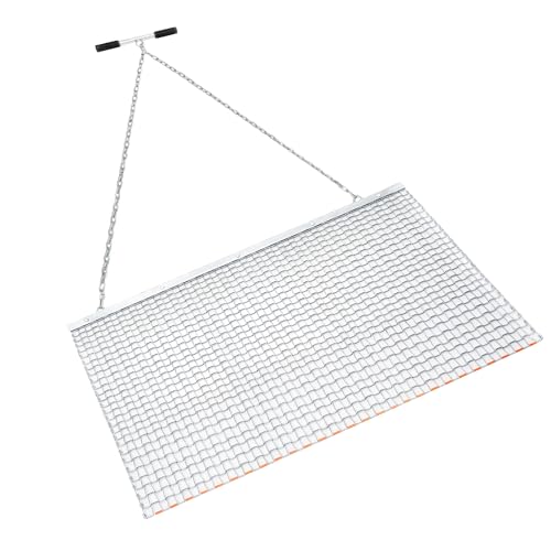 ATSARIUM Heavy Duty Durable Drag Mat Steel Mesh Field Surface Leveling Drag Mat for Manual or Vehicle Pulling ATV/UTV and Tractors (4 x 3 ft)