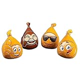 WURSTBARON® Salami Emoji Set, 4er Set Salami Leinen lachende Gesichter und Affe, 4 x 210 Gramm