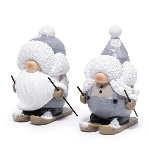 Figura Decorativa Elfo Esquiando para Navidad miniatura 2