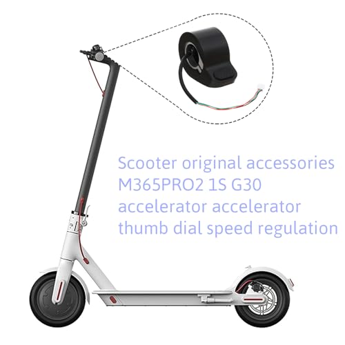 ltteea Thumb Throttle Accelerator Electric Scooter Replacement for Xiaomi 1S/M365/M365 Pro2/MI 3/Ninebot G30,Universal Finger Throttle Accessories Booster Speed Control,Scooter Throttle(Black) ltteea Thumb Throttle Accelerator Electric Scooter Replacement for Xiaomi 1S/M365/M365 Pro2/MI 3/Ninebot G30,Universal Finger Throttle Accessories Booster Speed Control,Scooter Throttle(Black)