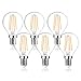 ExtraStar Edison Vintage Glühbirne G45 E14 Led Filament Birne,6W Ersetzt 60W,750LM,3000K Warmweiß,nicht dimmbar, 6 Stück