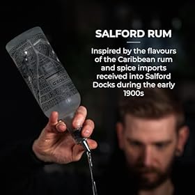 The Salford Rum Company Original Spiced Rum 70cl (40% ABV) - Infused with Vanilla, Nutmeg, Cinnamon, Ginger & Caribbean Fruits - Beautifully Presented Bottle Design – The Salford Rum Company