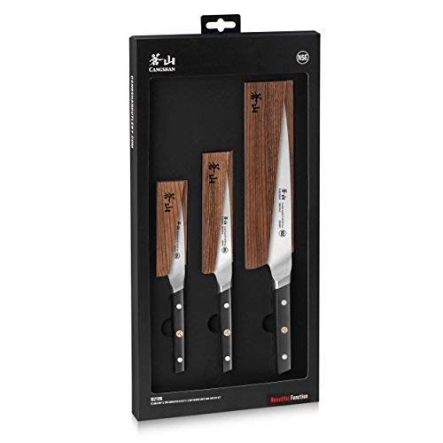 Cangshan TC Series 1021196 Swedish 14C28N Steel Forged 3-Piece Starter Knife Set with Wood Sheaths - Thumbnail 7