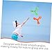 KESYOO 2pcs Boy Girl Boomerangs Triangle Design Material Bright Colors for Easy Spotting for Fun Activities at Park Beach