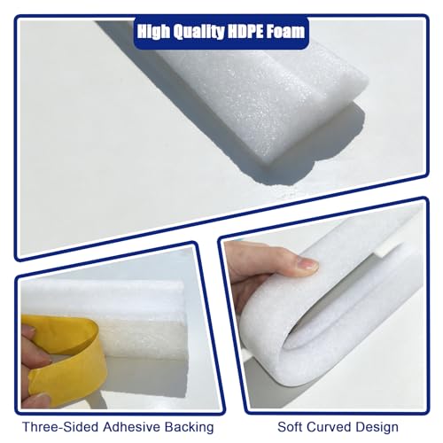 Image of 60PCS Peel and Stick Pool Cove, Closed Cell Foam Above Ground Pool Cove with Adhesive Backing, 24' Round Pool Liner Protection, Prevents Pool Liner Wear & Tear, Easy DIY Installation