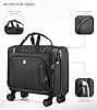 star cloud Rigid Frame Roling Laptop Bag on Wheels, Rolling Briefcase with USB & Type-C Charging Port,Water Resistant Rolling Computer Bag for 17.3 Inch Laptop, Work Travel and Business