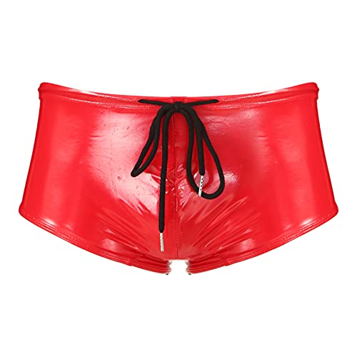 Men's Stretch Underwear Support Briefs with Drawstring Swim Bikini Hip Briefs3