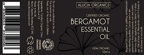 Alucia Organics Certified Organic Bergamot Essential Oil 10ml - Pure, Natural, Certified Organic, Cruelty Free, Vegan, Undiluted - for Use in Aromatherapy, Massage Blends and Diffusers - Image 4