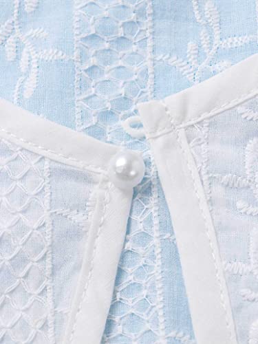 Girls Lace Tulle Bolero Shrugs Long Sleeve Flower Printed Cardigan Dress Cover Up Tops for Little Kids4