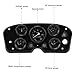 Tissting 5 in 1 Car Auto Gauge Kit, Instrument Panel Gauge Cluster Water Temperature Oil Level Pressure Voltage Speedometer Universal Black Console for 12V Vehicles, normal, popular