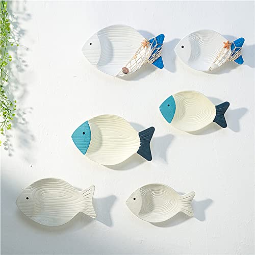 50% Off Nautical Wooden Fish Wall Decor Set - Image 5