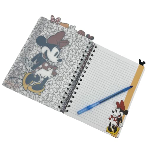 Disney Minnie and Mickey Mouse Journal Notebook, Spiral Bound, 144 Lined Pages, 8 x 7 inches, Red - Image 8