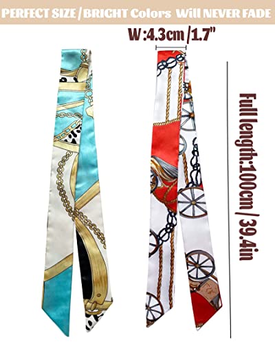 kcctoo 2/6/10Pack Scarf Bags for Women Handbag Scarfs Band Hair Neck Scarves Fashion Gifts2