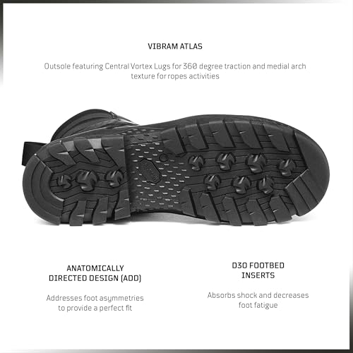 GARMONT TACTICAL T8 Defense LE Law Enforcement EMS Boots for Men and Women, Full Grain Leather, Wide3