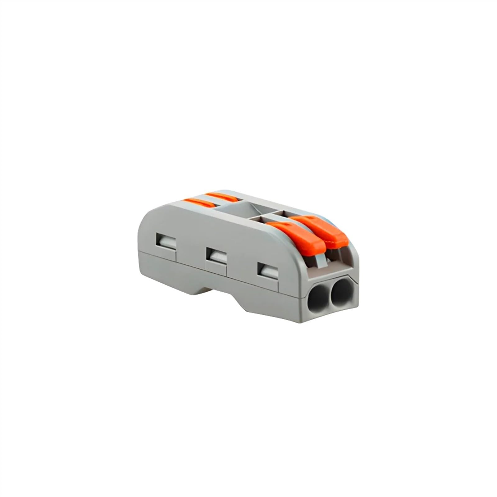 Morsettiera connettore cavo veloce da 50 pezzi 222 Conduttore in filo di plastica con giunzione a molla compatta universale(222-T)