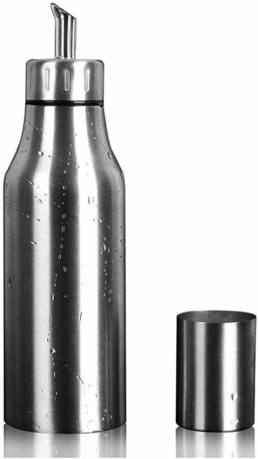 500/750/1000ml Stainless Steel Oliver Oil Bottle Leakproof Vinegar Soy Sauce Dispenser Kitchen Gadgets(M)