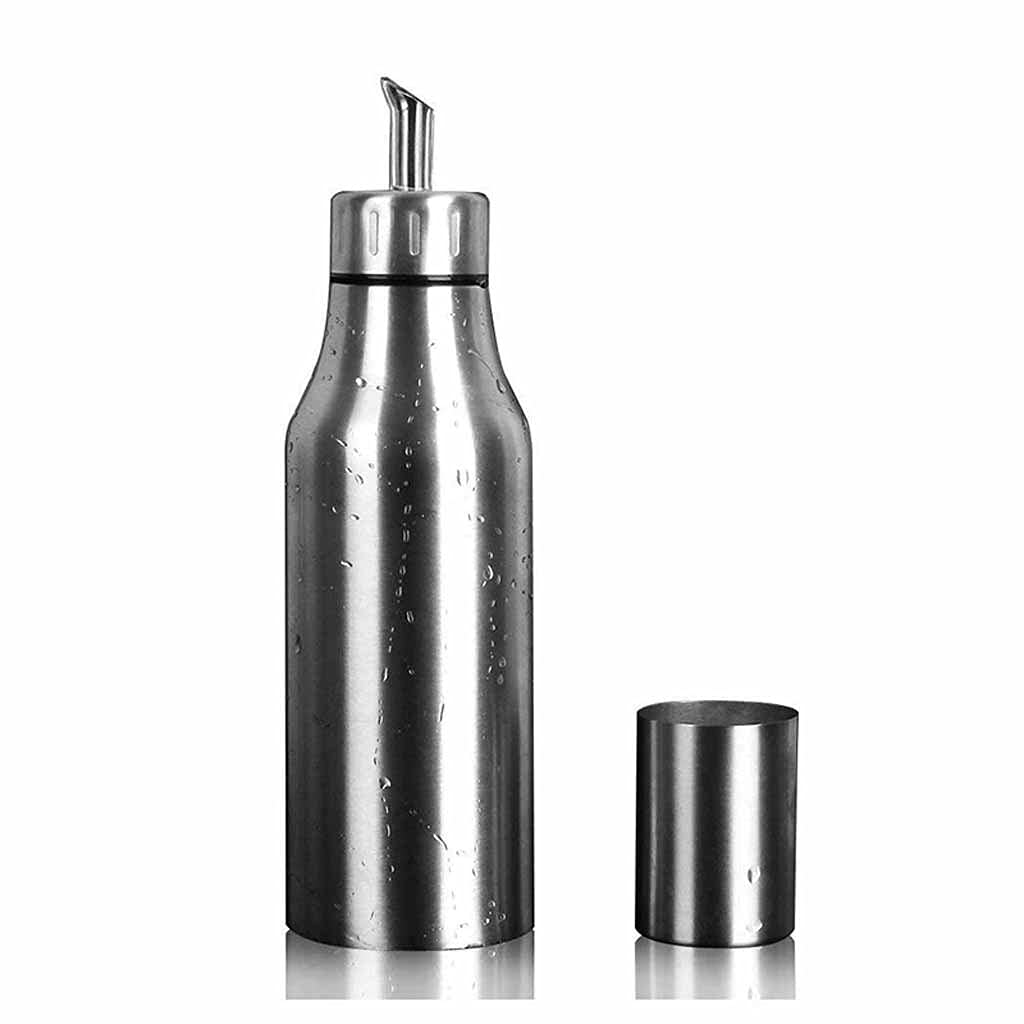 IANSHFKN 500/750/1000ml Stainless Steel Oliver Oil Bottle Leakproof Vinegar Soy Sauce Dispenser Kitchen Gadgets