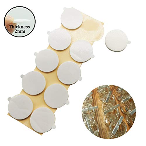 image for MILIVIXAY 200pcs Candle Wick Stickers with The Little Tail-Adhere Stea