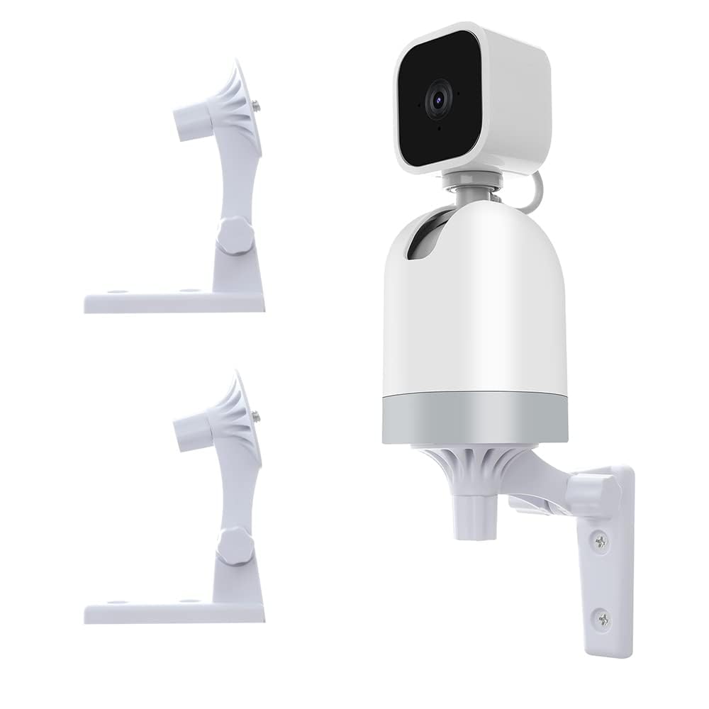 Mini Pan-Tilt Camera, Wall Mount Compatible with Blink, Adjustable Angles Bracket 180 Degree Rotation Easy to Install, Get The Best View,Aluminum Alloy Material (NOT Included The Cam) (2 Pack)