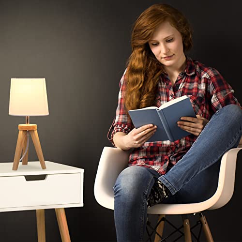 Relaxdays Lampada da Tavolo con Treppiede in