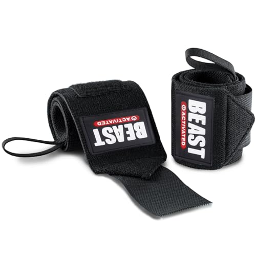 Image of EASYHEALTH Wrist Supporter For Gym Wrist Band For Men Gym Wrist Support Wrist Wraps Gym Accessoires For Men Heavy Duty With Robust Fasteners, Soft Fabric And Honeycomb Thumbloops