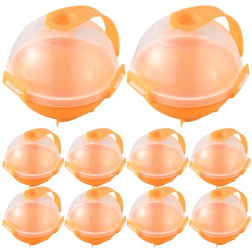 Molde redondo para bolas de hielo reutilizable naranja set 10 piezas miniatura 1