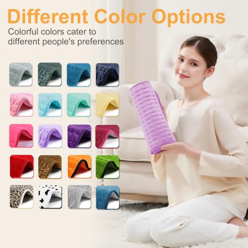 Image of Heating Pad,Electric Heating Pads,Heating Pad for Back,Lavender,24x12 Inch | Heating Pads for Shoulder,Neck,Abdomen,Knee,Arms,Legs,Heat Pad for Birthday Father Mother Gift Women Men,6 Heat Settings
