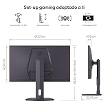 LG 27G610A-B Ultragear Gaming Monitor, 27", IPS, QHD (2560 x 1440), 200Hz, 1ms, HDR10, FreeSync Premium, Height Adjustable, Purple/Matte Grey - 15