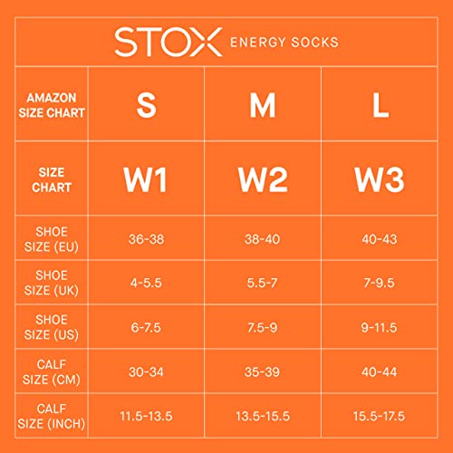 STOX Energy Socks - Sportsokken voor Vrouwen - Premium Compressiesokken - Voorkom Blessures & Spierpijn - Sneller Herstel - Minder Vermoeide Benen - Extra Comfort - Verdikt Voet en Hielstuk - Afbeelding 4