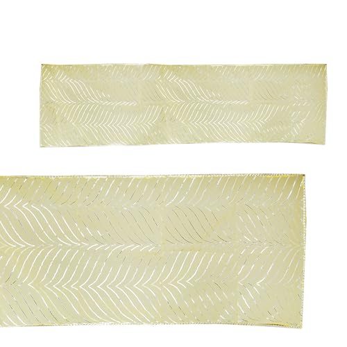 Aditri Creation Yellow Large Decorative Backdrop Cloth Chunari (Size :- 72" X 18") Chunni Indian Traditional Puja Festival Decoration Chunr MATA Ki Chunri for Statue Chowki Aasan Mat Posters Frame - Image 4