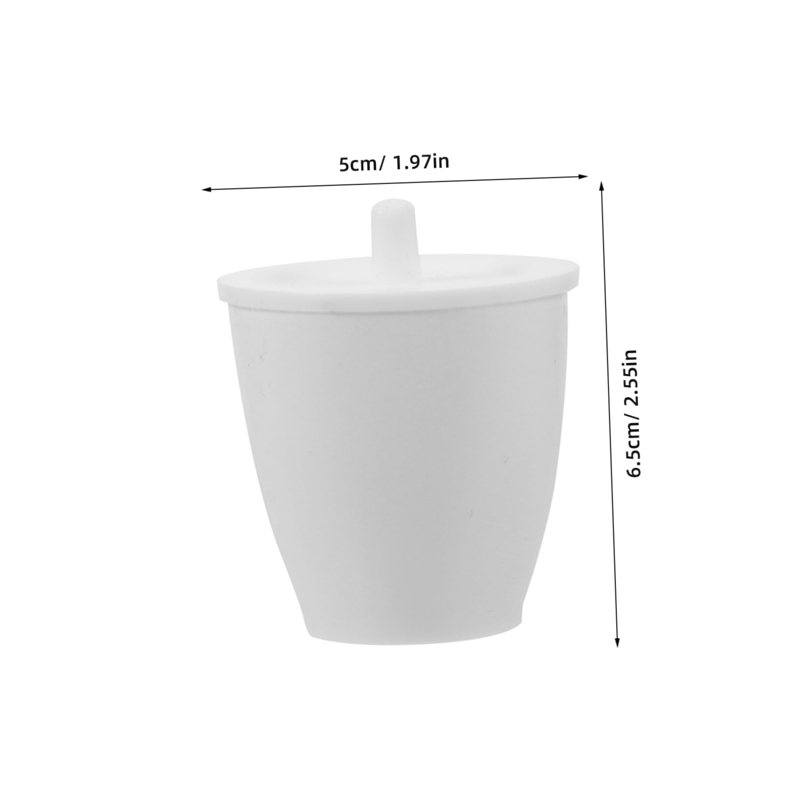 OSOLADY Crucible Bowl with Lid 50ml Casting Mold Small Crucible for Experiments Portable and Accurate