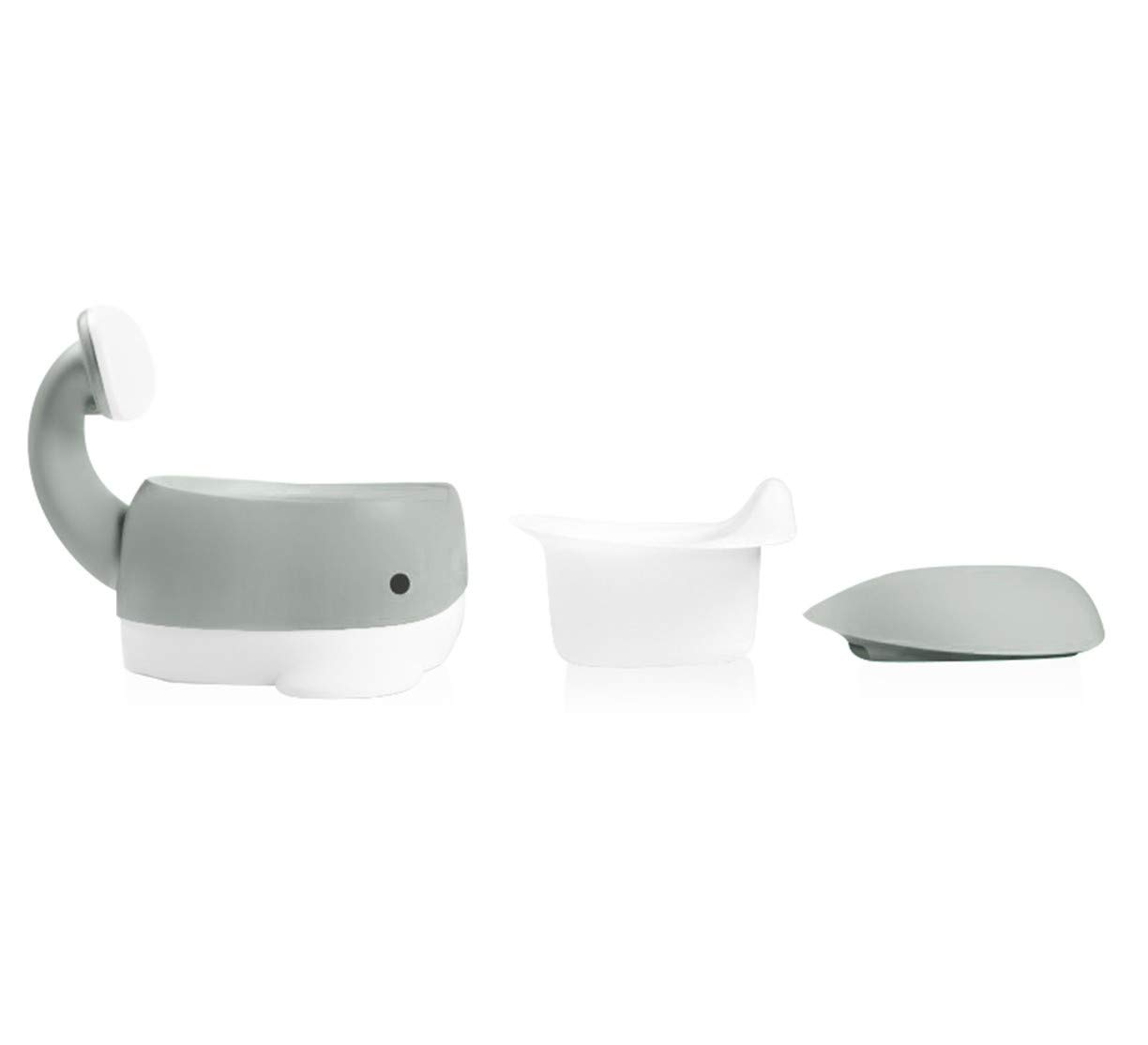 Baninni Vasino per Bambini Whale Grigio Coperchio e Vaschetta Toilette Bimbi