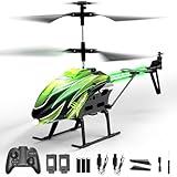 Dwi Dowellin RC Helicopter, Remote Control Helicopter Toy for Kids with 26 Mins Flight(2 Batteries), 8 Light Modes,Easy Control for Boys Girls Age 8-12(Green)