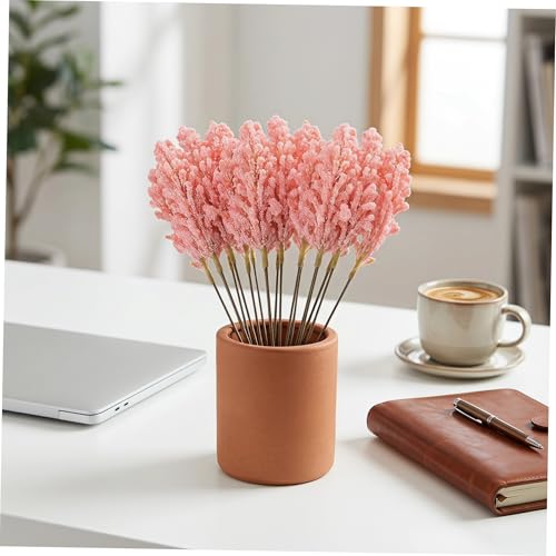 18 piezas de espigas de mijo secas para decoración rústica miniatura 6