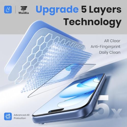 Image of WonRia Pack 2 - Tempered Glass for Realme 16x 5G with Cable protector [1 Month Warranty] Edges to Edge 9H Hardness Screen Glass Protector with Easy Installation kit