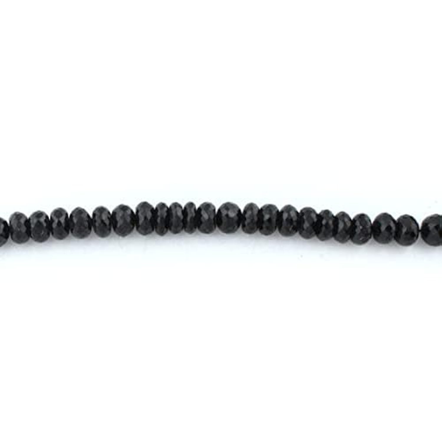 Black Onyx Faceted Rondelles 9mm LKBEADS - Idéal pour assembler des bracelets en onyx