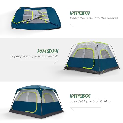 OLIXIS 6 Person Tall Tent