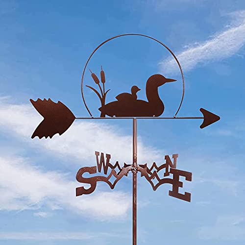 Veleta de metal decorativa e indicador de dirección del viento para tejado 5