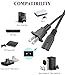 AC Power Cord 6Ft for Xbox Series X/S,Xbox One X/S,for Sony PS4 PS5 PS3 Slim PlayStation5 4 3, TV, Printer, Speaker Universal 2 Prong Power Cable Replacement